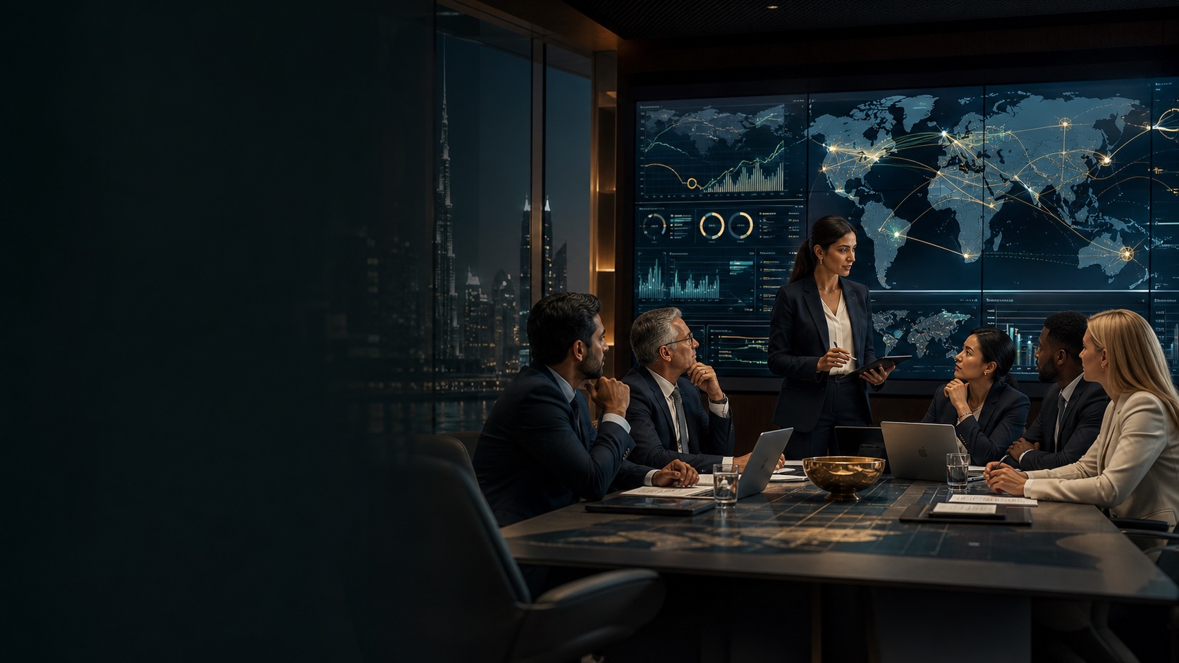 Supply chain and logistics professionals coordinating global operations